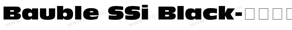 Bauble SSi Black字体转换
